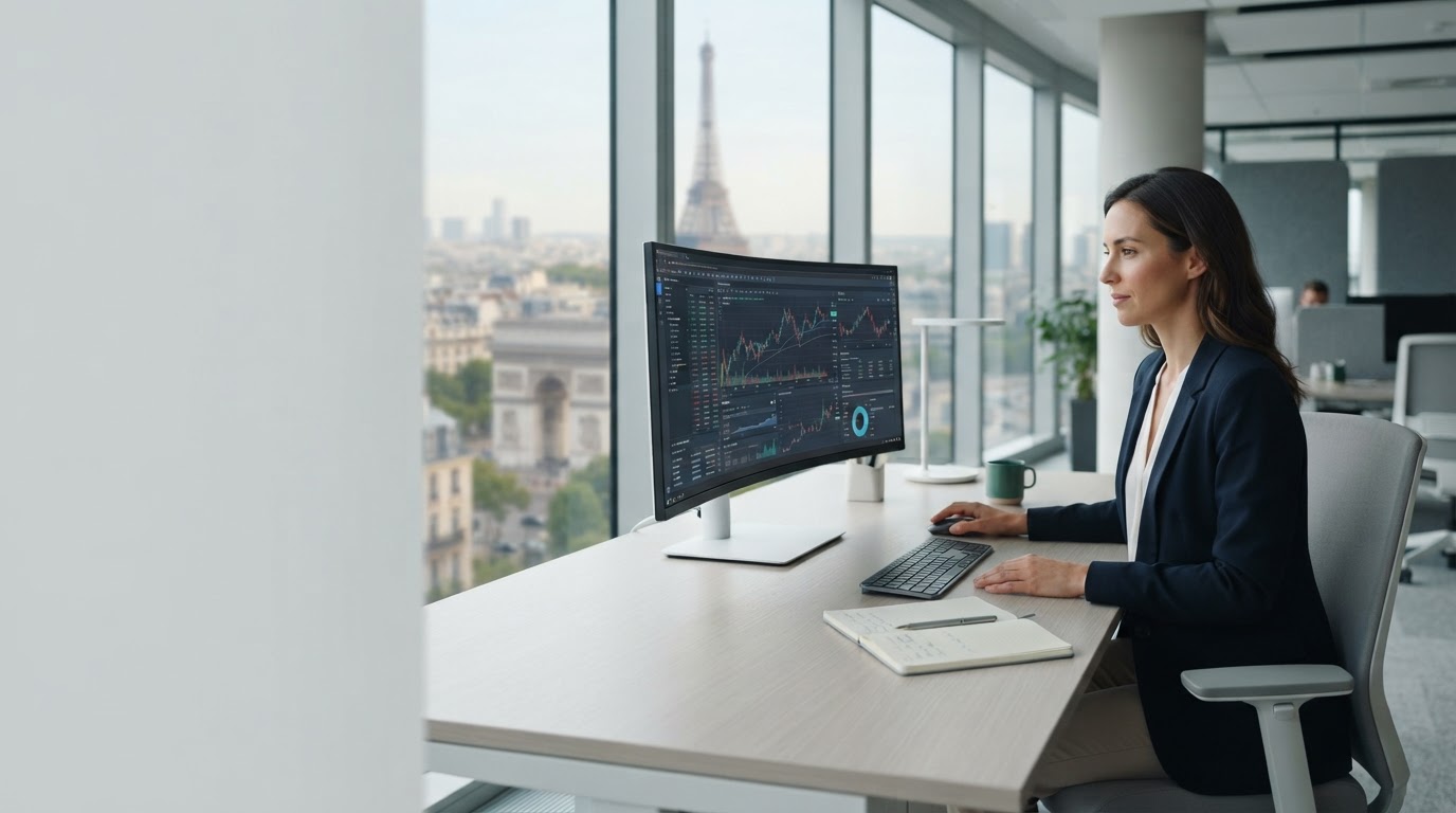 Belvyn Celyris — interface d'analyse de marché affichant des flux de données en temps réel